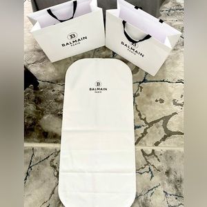 🔥BALMAIN 2 GIANT BAGS & LARGE GARMENT BAG 100% REAL